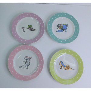 High Heel Shoe Theme Dessert Plates Set Of Four By